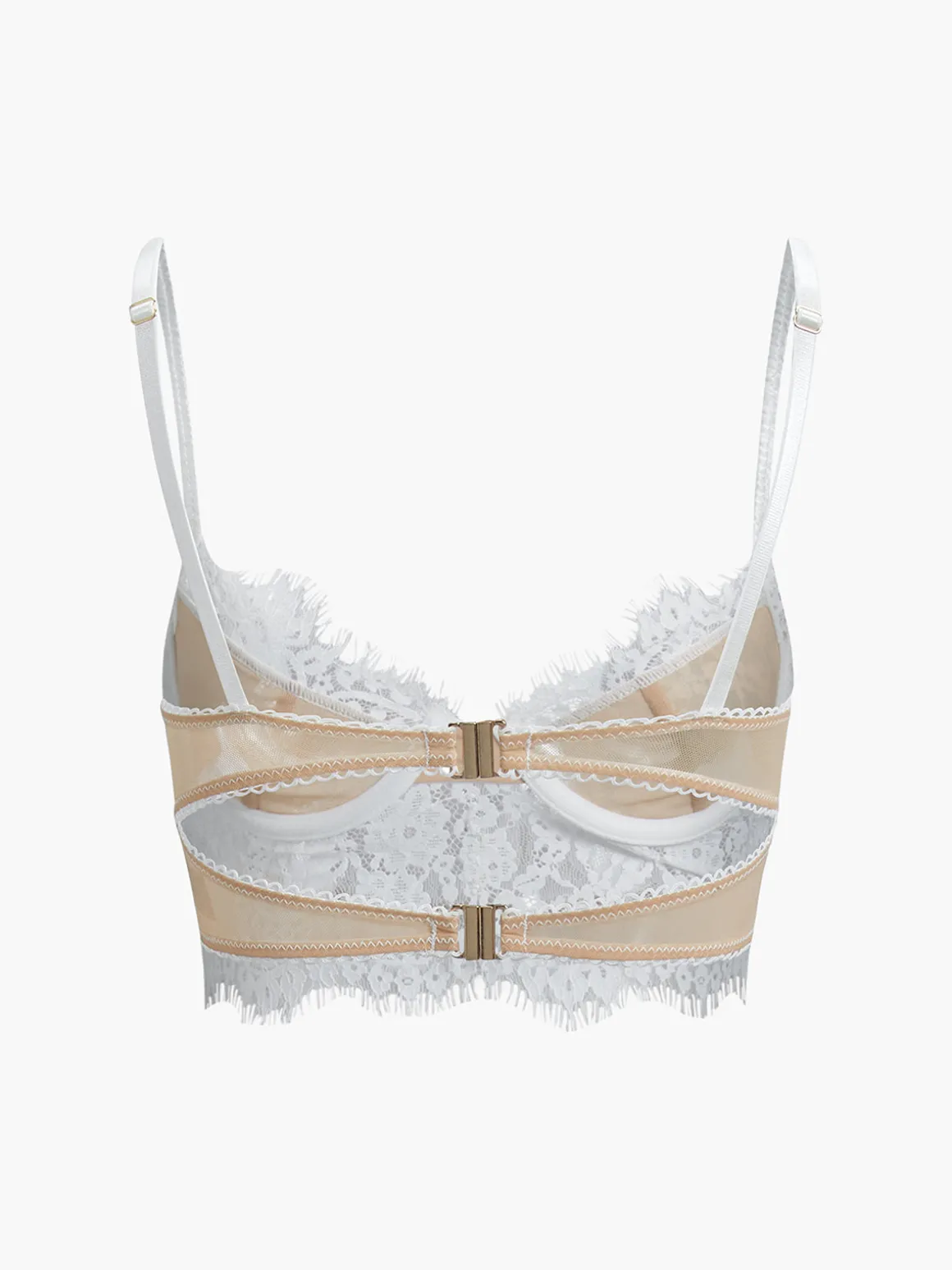 Double Hook Lace Crop Corset Top