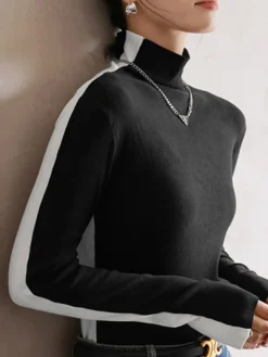 Double Sided Colorblock Long Sleeve Top