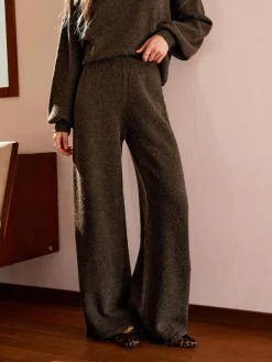 Elastic Waist Sweater Pants