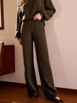 Elastic Waist Sweater Pants