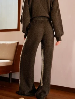 Elastic Waist Sweater Pants