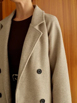 Elegant Belted Long Winter Coat