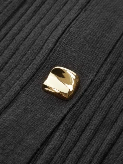 Elegant Button Pleated Sweater Co-ords