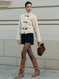 Elegant Faux Fur Short Coat