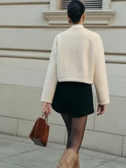 Elegant Faux Fur Short Coat