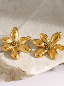 Elegant Irregular Petal Earrings