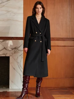 Elegant Lapel Belted Coat