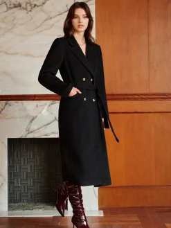 Elegant Lapel Belted Coat
