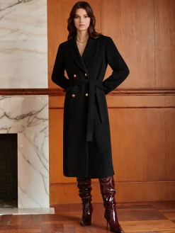 Elegant Lapel Belted Coat
