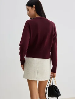 Elegant Metal Button Short Cardigan