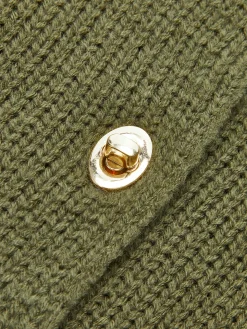 Elegant Metal Lapel Sweater