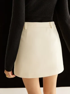 Elegant Mini Skirt Without Belt
