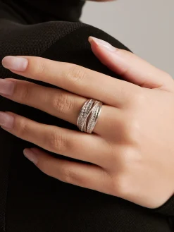 Elegant Multi-Layer Zircon Ring