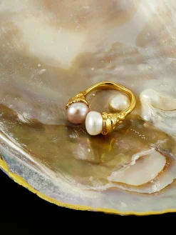 Elegant Pearl Open Ring