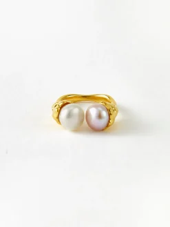 Elegant Pearl Open Ring
