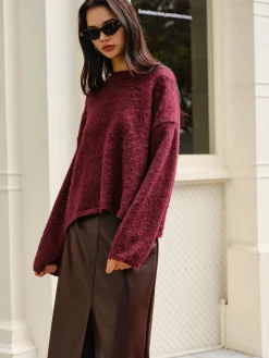Elegant Plain Minky Sweater