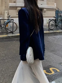 Elegant Shift Button Blazer