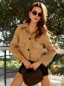 Elegant Short Polo Jacket