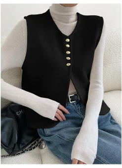 Elegant Split Sweater Vest
