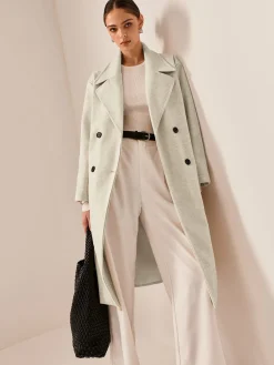 Elegant Tweed Long Coat