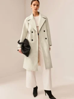 Elegant Tweed Long Coat