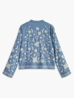 Elegant V-Neck Embroidery Shirt