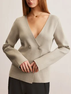 Elegant V-Neck Fit Cardigan