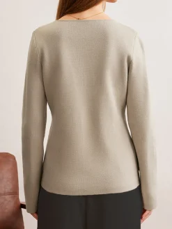 Elegant V-Neck Fit Cardigan