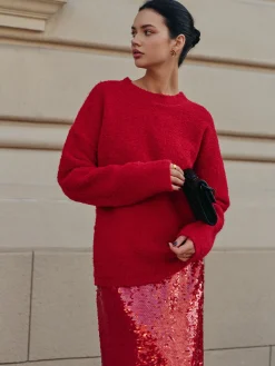 Elegant Wool-Blend Cozy Sweater