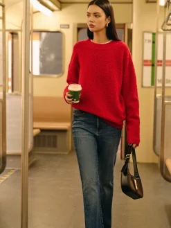 Elegant Wool-Blend Cozy Sweater