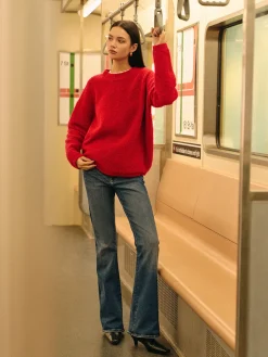 Elegant Wool-Blend Cozy Sweater