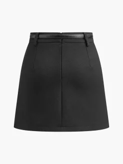 Essential Mini Skirt With Slim Belt
