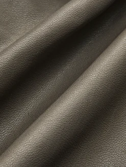 Faux Leather Pleated Skirt