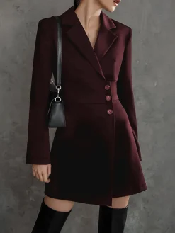 First Choice Blazer Long Sleeve Short Dress
