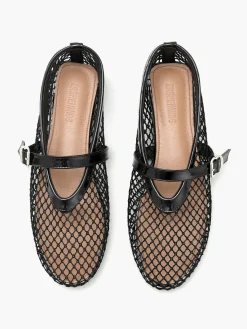 Fishnet Ballet Flats
