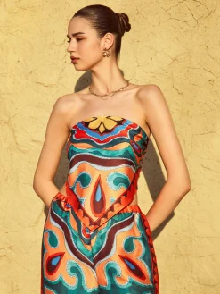 Flaming Passions Back Tie Top