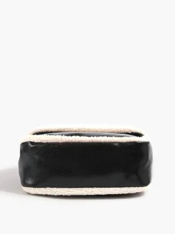 Flap Textured Fleece Shoulder Bag