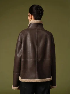 Fleecing PU Leather Warm Jackets