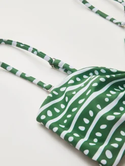 Floral Adjustable Strap Bikini Set