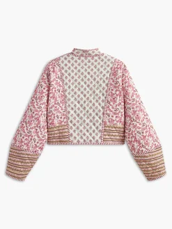 Floral Embroiled Double-Sided Winter Coat