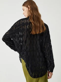 Floral Lace Button Up Shirt