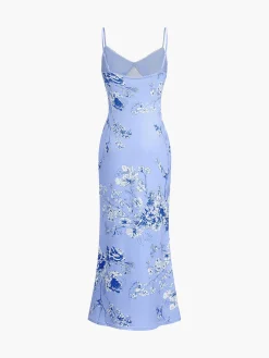 Floral Print Cami Long Dress