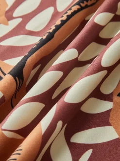 Floral Print Knotted Cover Up