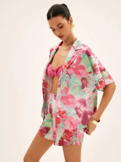 Floral Print Shorts Set