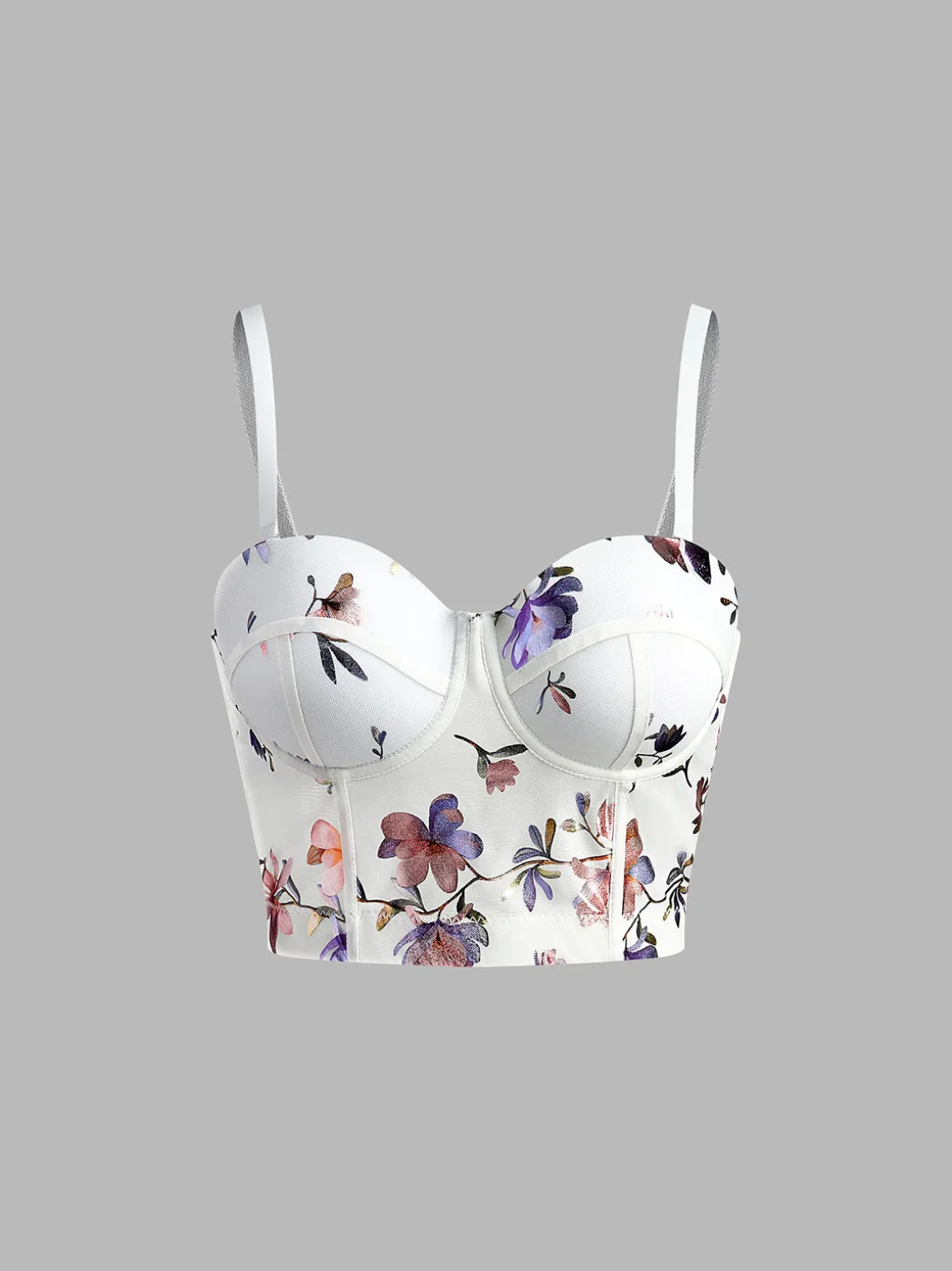 Floral Printed Corset Top