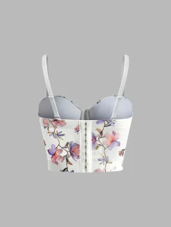 Floral Printed Corset Top