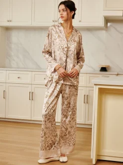 Floral Printed Pajama Pants Set