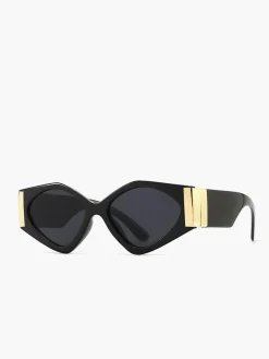 Geometric Frame Cat-Eye Sunglasses