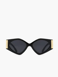 Geometric Frame Cat-Eye Sunglasses