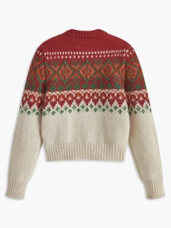 Geometric Pattern Breasted Cardigan